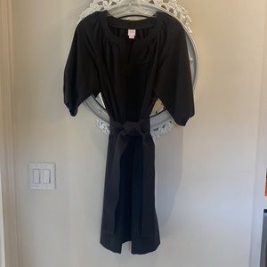 Ann Mashburn Cotton Poplin pop over dress with waist tie